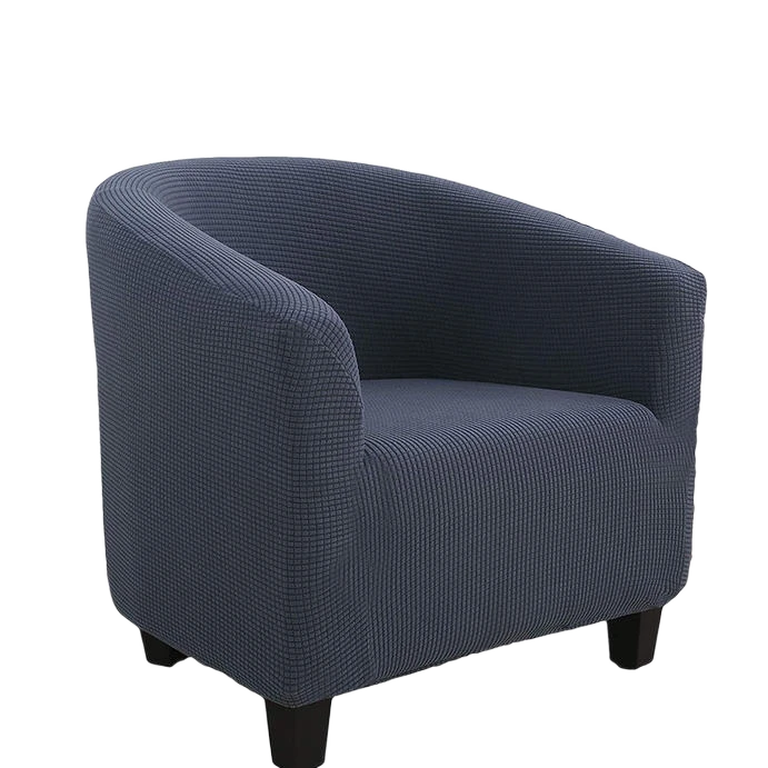 单人沙发套全包保护套沙发垫四季通用防滑布艺半圆型沙发巾罩防尘