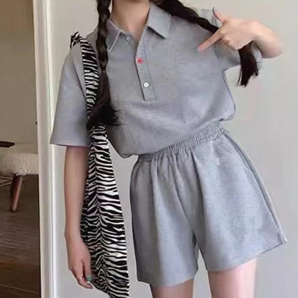 1078卫兰纸样休闲运动POLO衫T恤短袖+短裤套装裁剪打版缝纫图样版