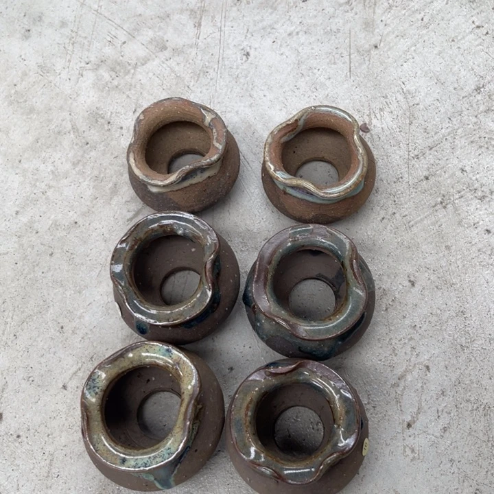 红陶20CM以下微瑕一组6个