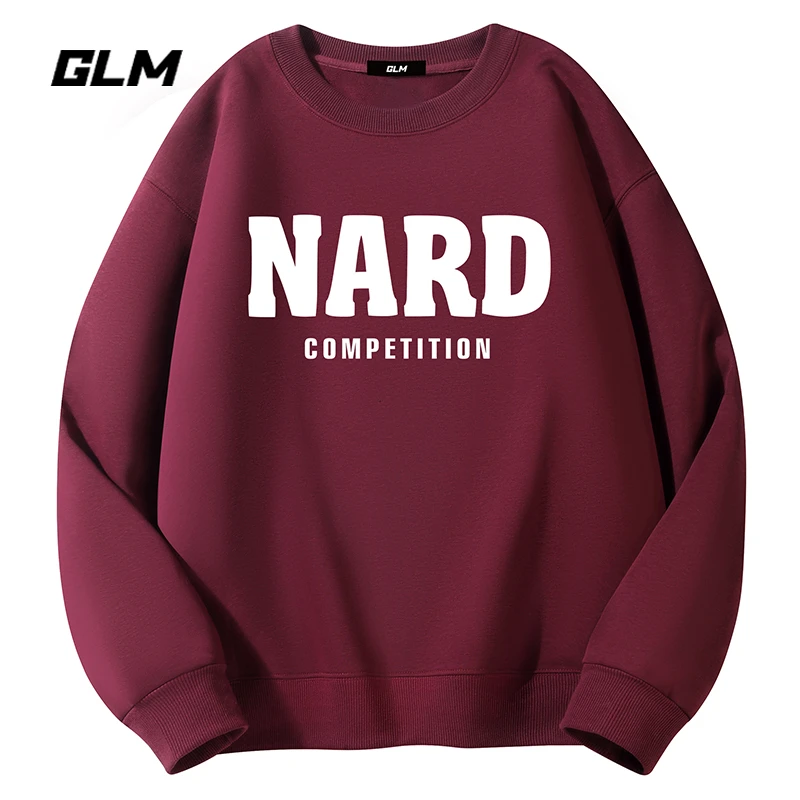 集团品牌GLM春秋男士质感行圈卫衣外套长袖T恤打底衫宽松衣服男装