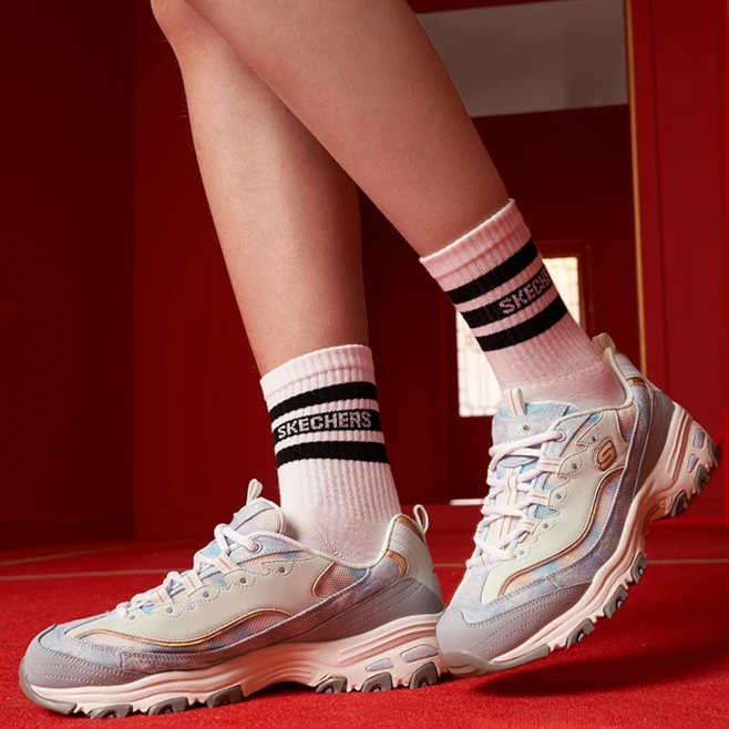 Skechers斯凯奇149251春夏新款女复古厚底轻便老爹鞋休闲鞋运动鞋