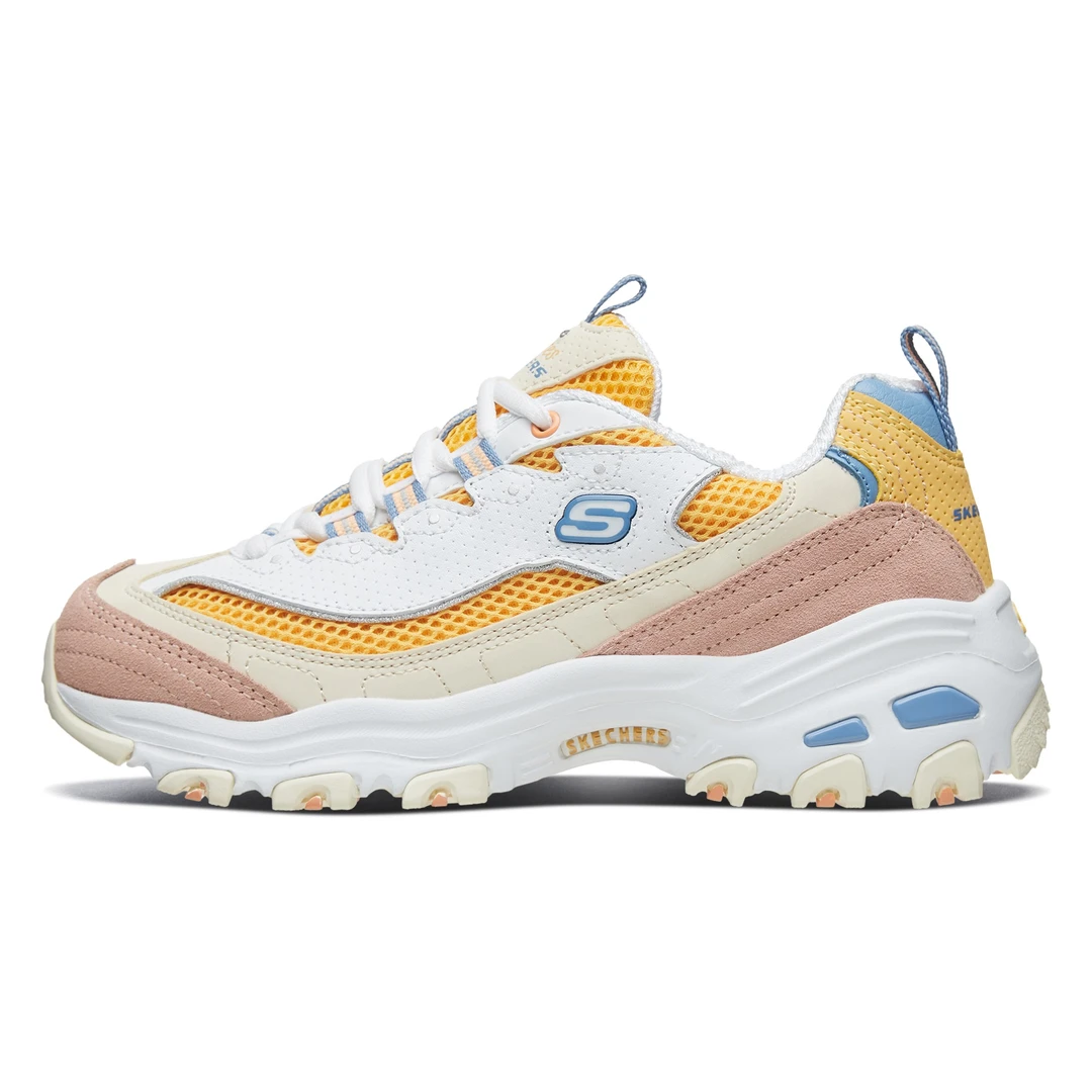 斯凯奇女款撞色拼接水果冰淇淋百搭休闲熊猫老爹鞋13146