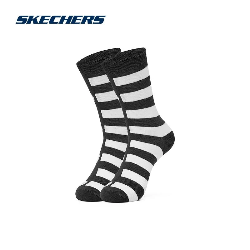 【赵露思同款】Skechers斯凯奇波点条纹印花舒适时尚中筒袜L422U175