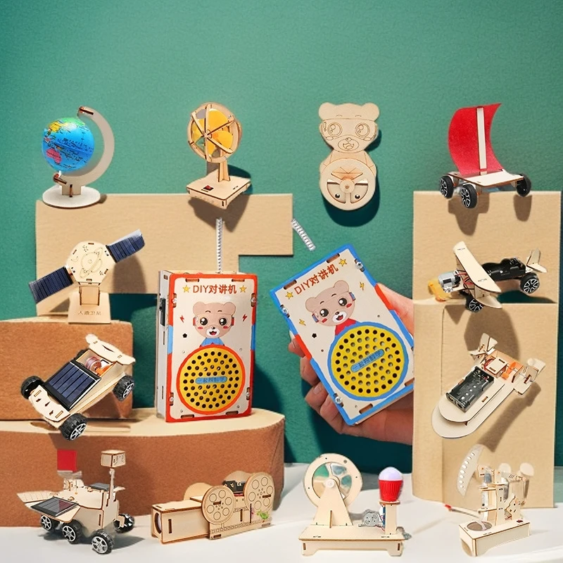 科教科学手工实验diy-发明手摇发电科技小制作科教前沿风向标