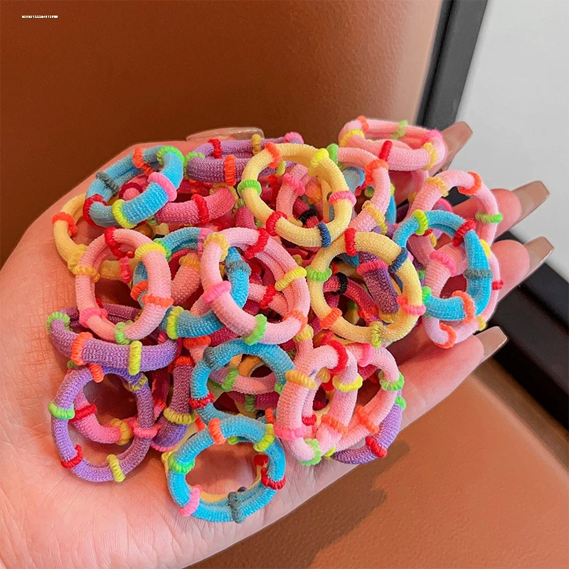 小巧小众弹性高弹力彩色发绳女款时尚可爱不伤发头绳日常百搭头饰