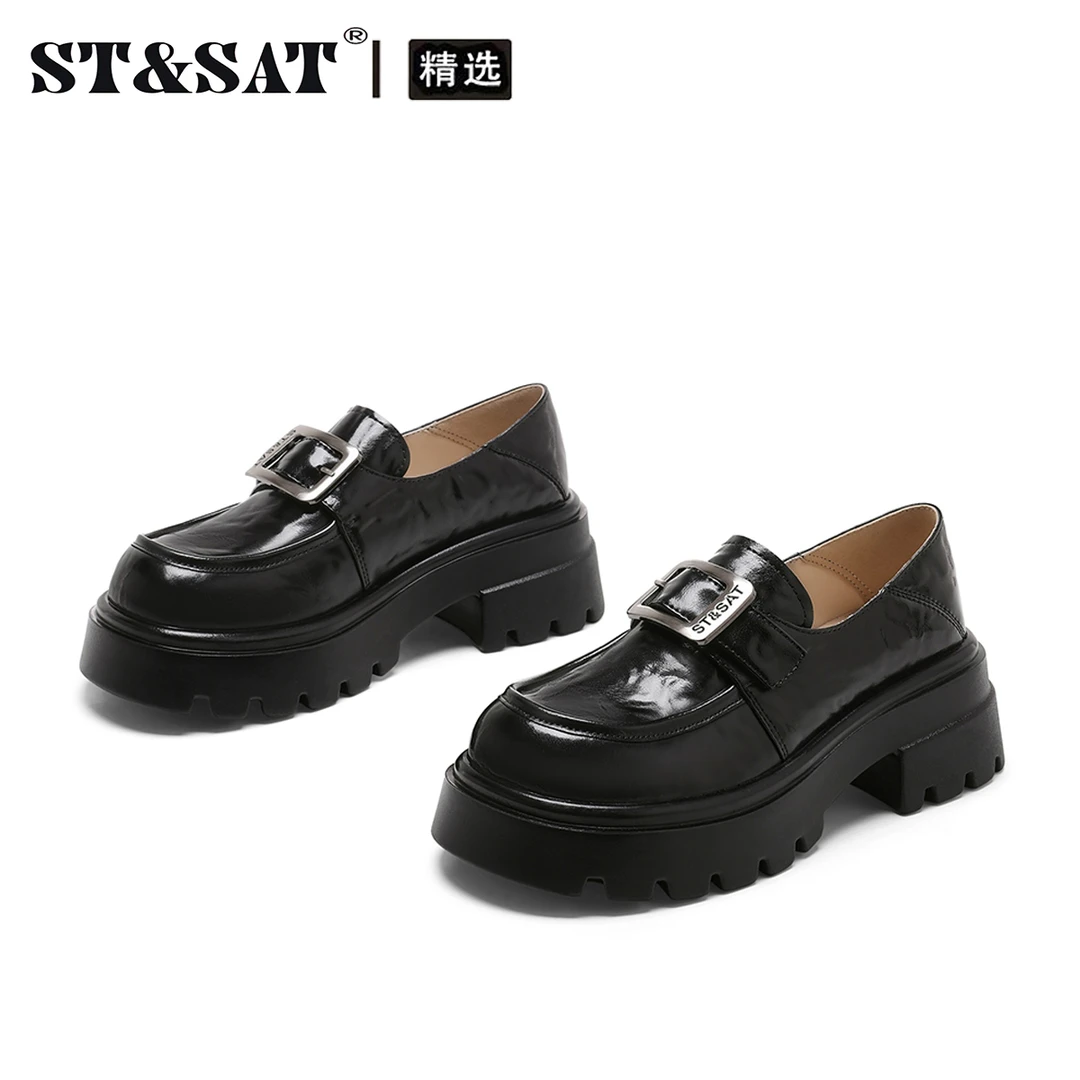 星期六英伦风乐福鞋女25年新款学院风小皮鞋工作鞋复古配裙子单鞋