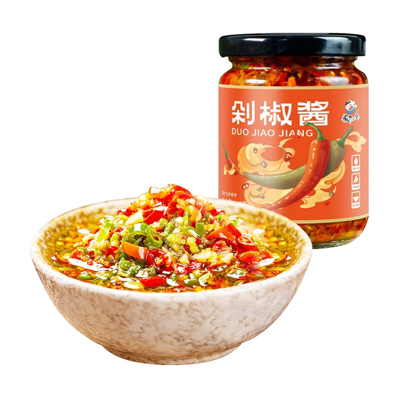 饭扫光辣椒酱剁椒酱200g×1瓶香菇牛肉酱下饭酱拌面酱四川特产自用