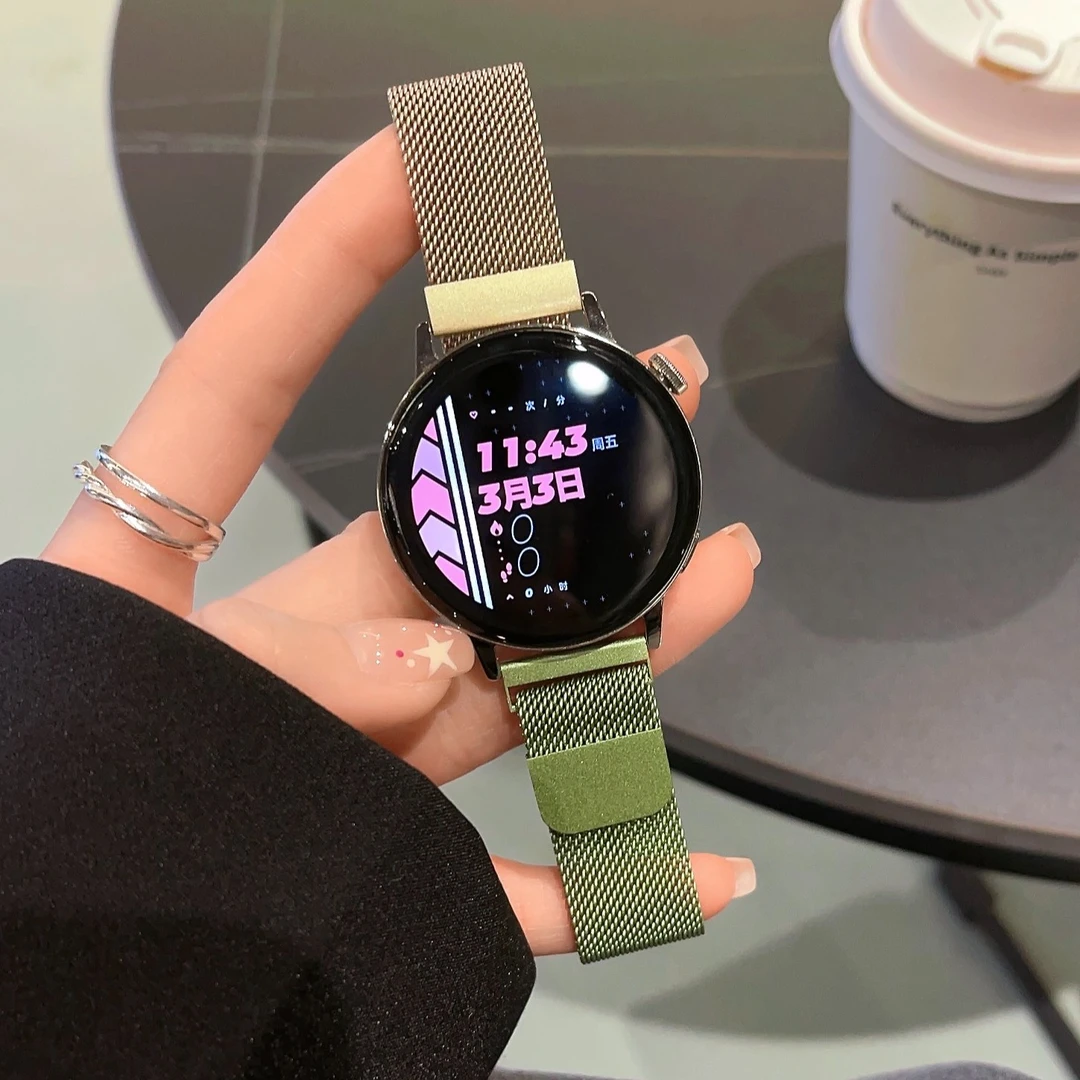 适用华为GT2/3表带米兰尼斯watch3pro荣耀magic2磁吸GS3高级夏天