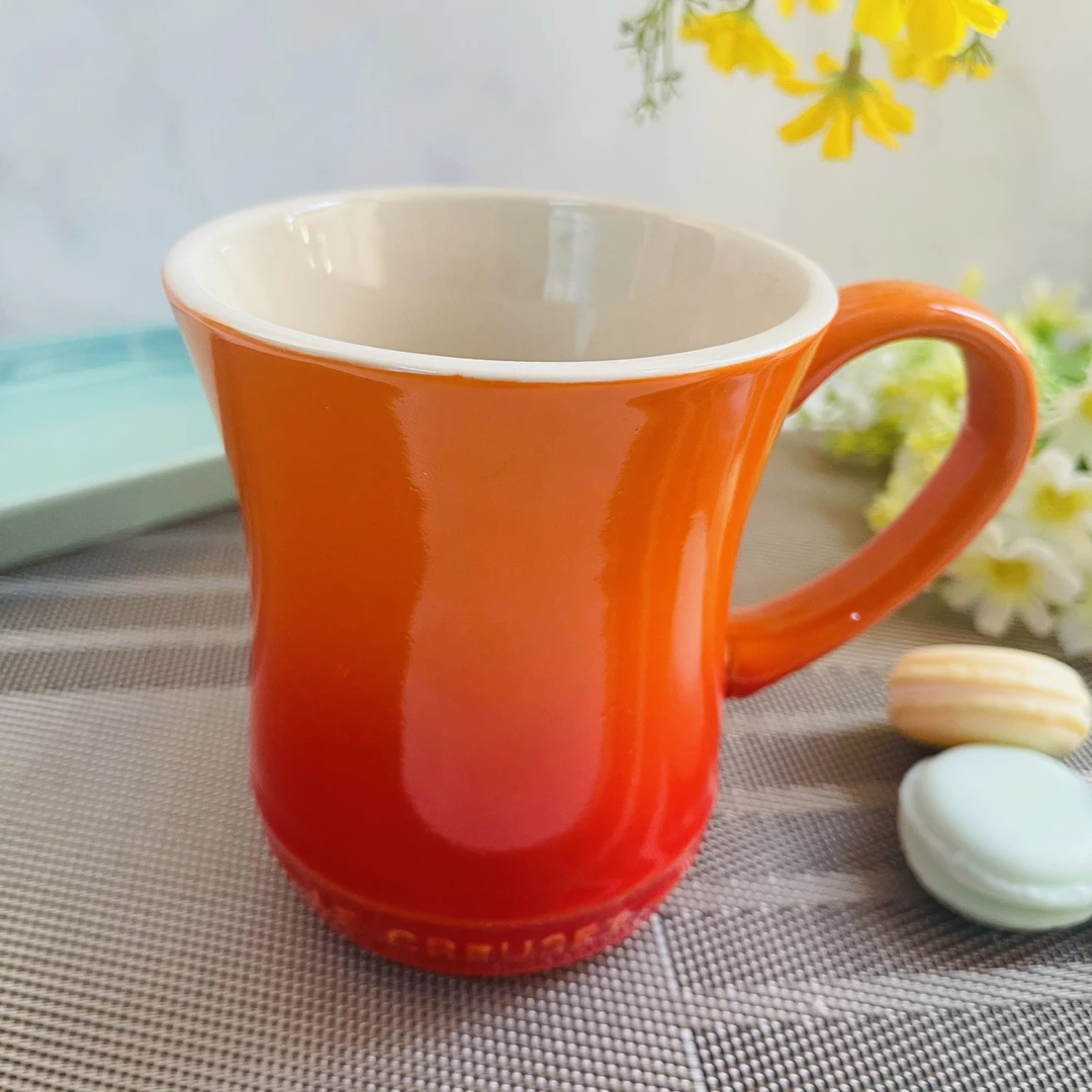法国LE 小蛮腰炻瓷马克杯450ml咖啡杯热水杯早餐杯