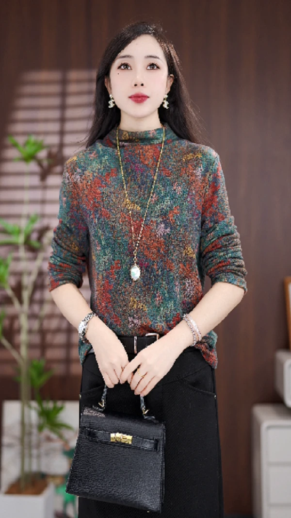 2025新款百搭时尚显瘦气质设计感打底衫上衣Y066