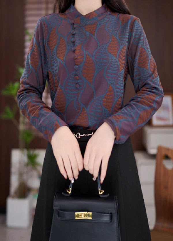 2025新款百搭时尚显瘦气质宽松减龄洋气打底衫上Y031