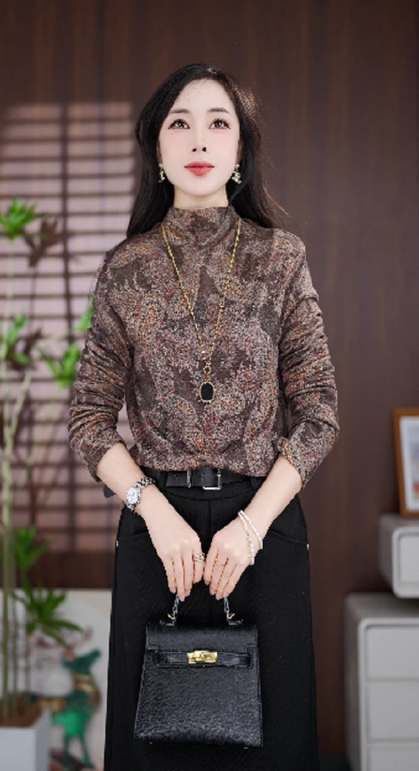 2025新款百搭时尚显瘦气质设计感打底衫上衣Y062