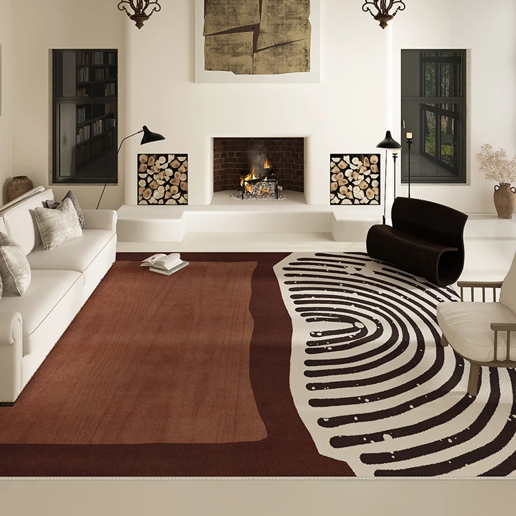 美式客厅地毯免洗可擦沙发地垫茶几毯子卧室床边脚垫冬季主卧床下