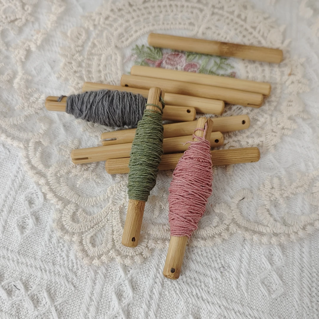 安泠手工拼布绣线绕线棍