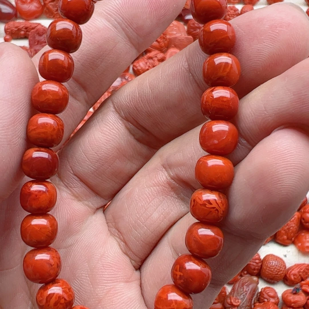 南红玛瑙配饰未镶嵌