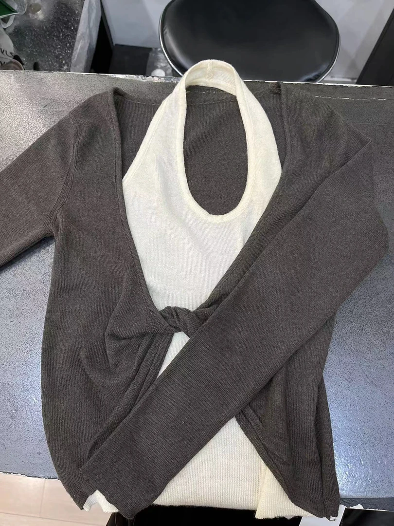 新款两件套韩系打底衫