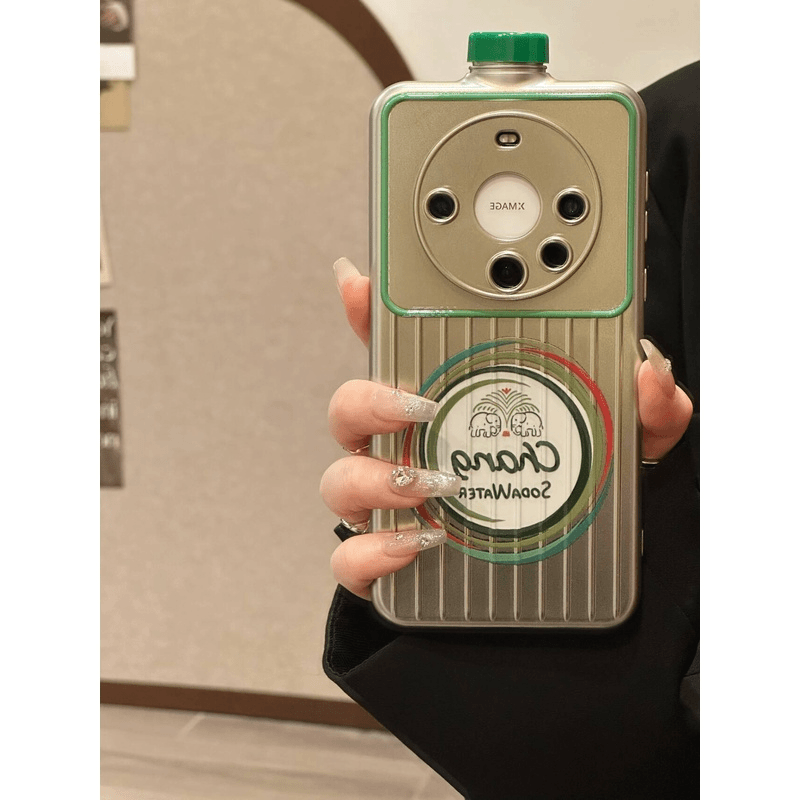 适用华为mate60/50/40pro手机壳pura70pro创意立体气泡水电镀男女