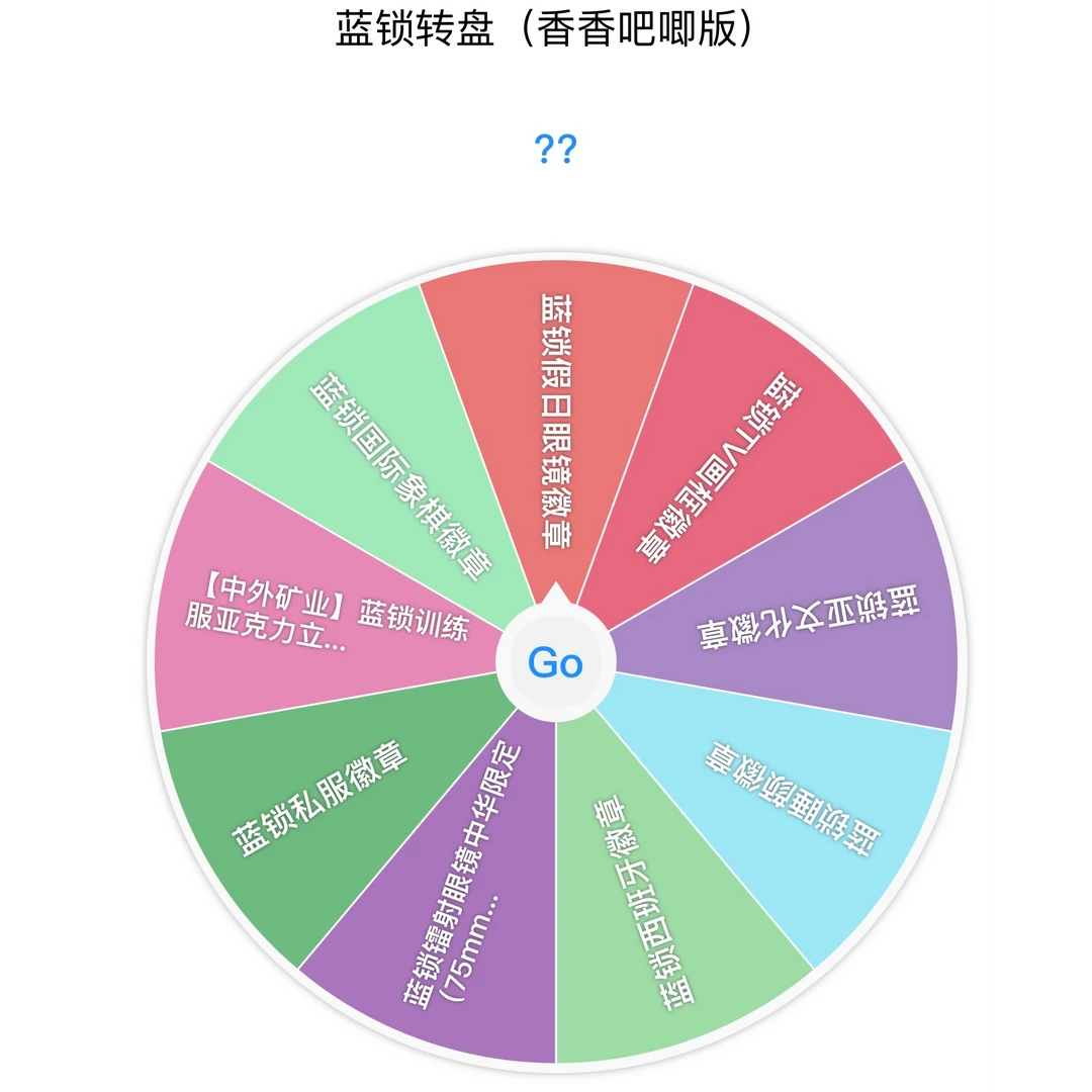 【蓝锁转盘香香吧唧版】蓝色监狱假日眼镜训练服国际象棋吧唧徽章
