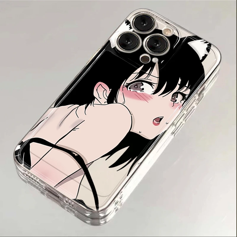 猫女iPhone15苹果手机壳全包软女ins防摔12promax/11全包xr软8p套