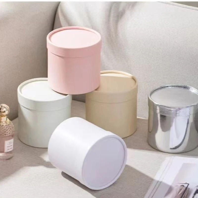 6个装小号抱抱桶12*12cm礼盒空盒迷你掌心小圆桶花艺包装盒