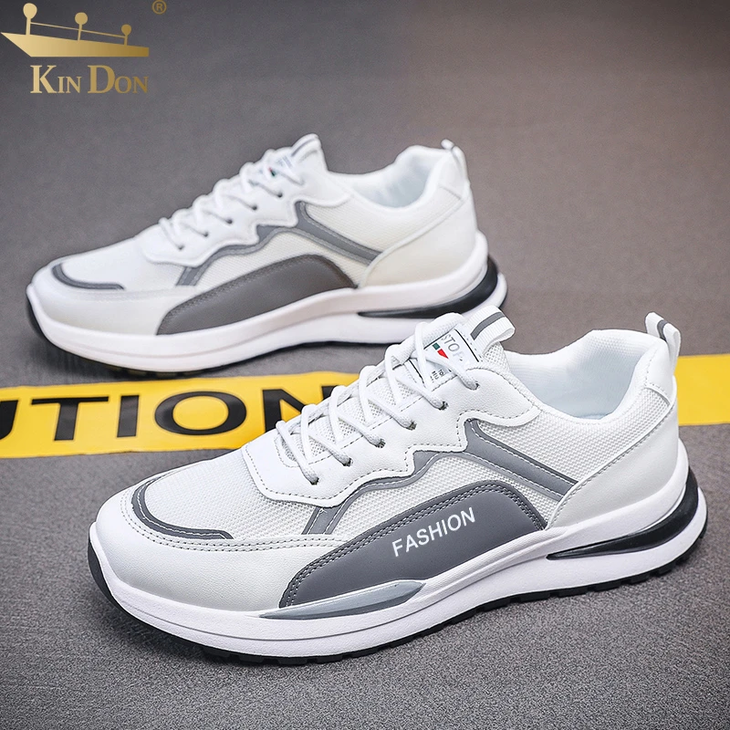 金盾官方正版男鞋秋季透气厚底耐磨网面鞋男款休闲百搭运动鞋A628