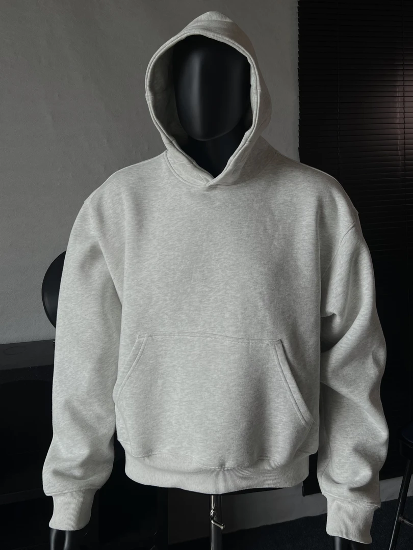 BBC【重磅款连帽卫衣】420克纯色boxy短款情侣秋春款帽衫卫衣男女