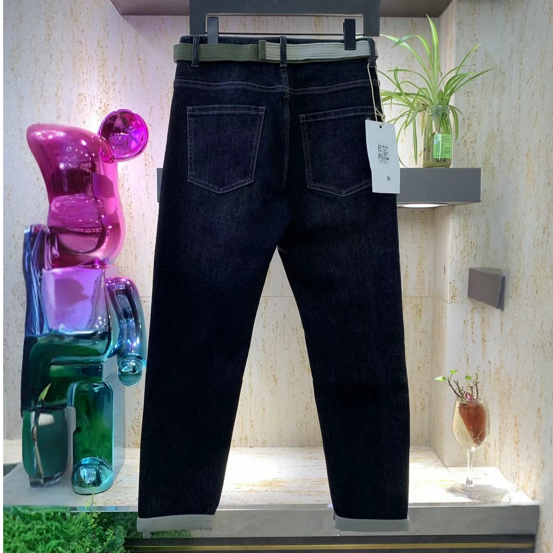 【绅道国际】2024男士休闲百搭小脚牛仔裤