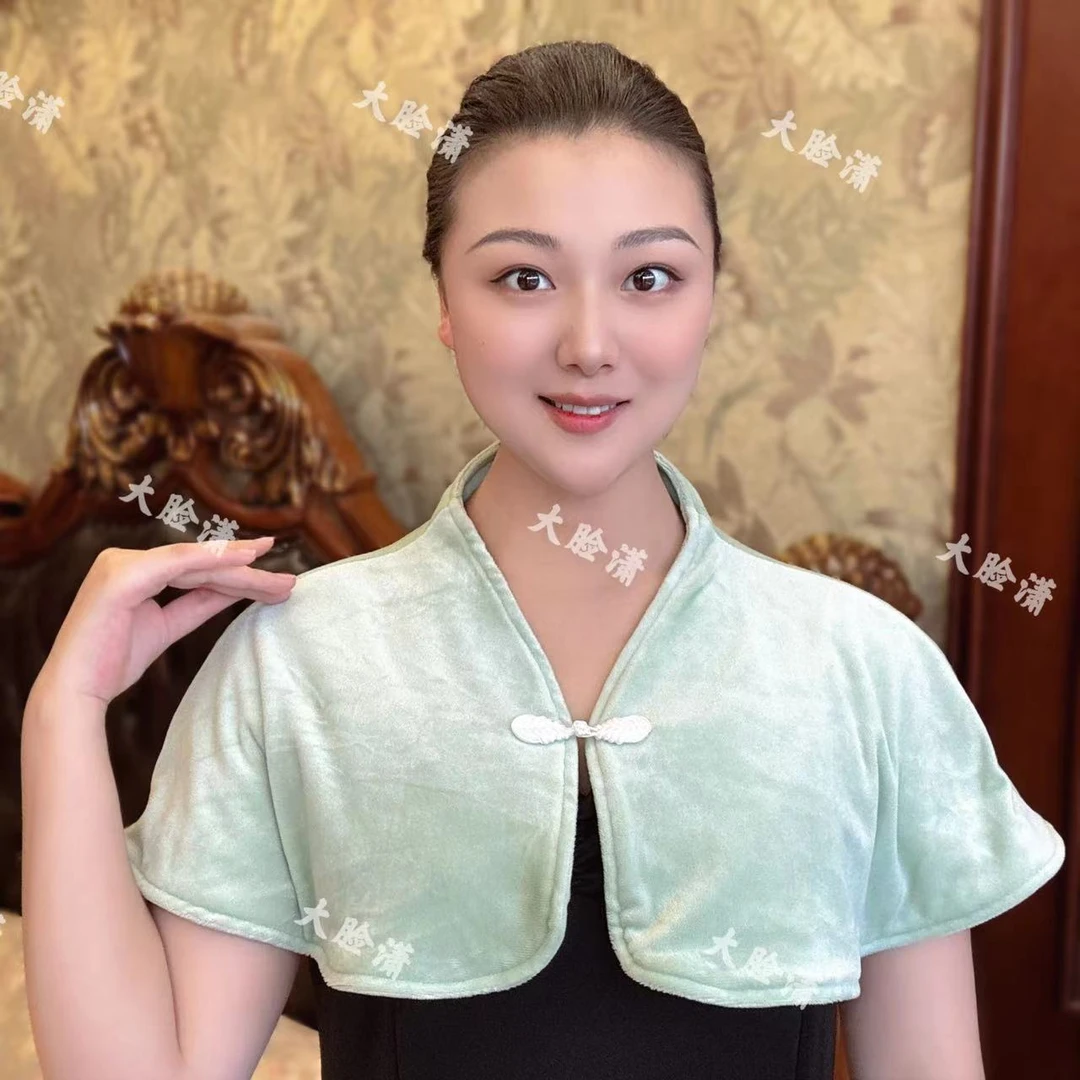 护肩颈披肩银狐绒女夏季保暖防寒披肩空调房办公室披肩