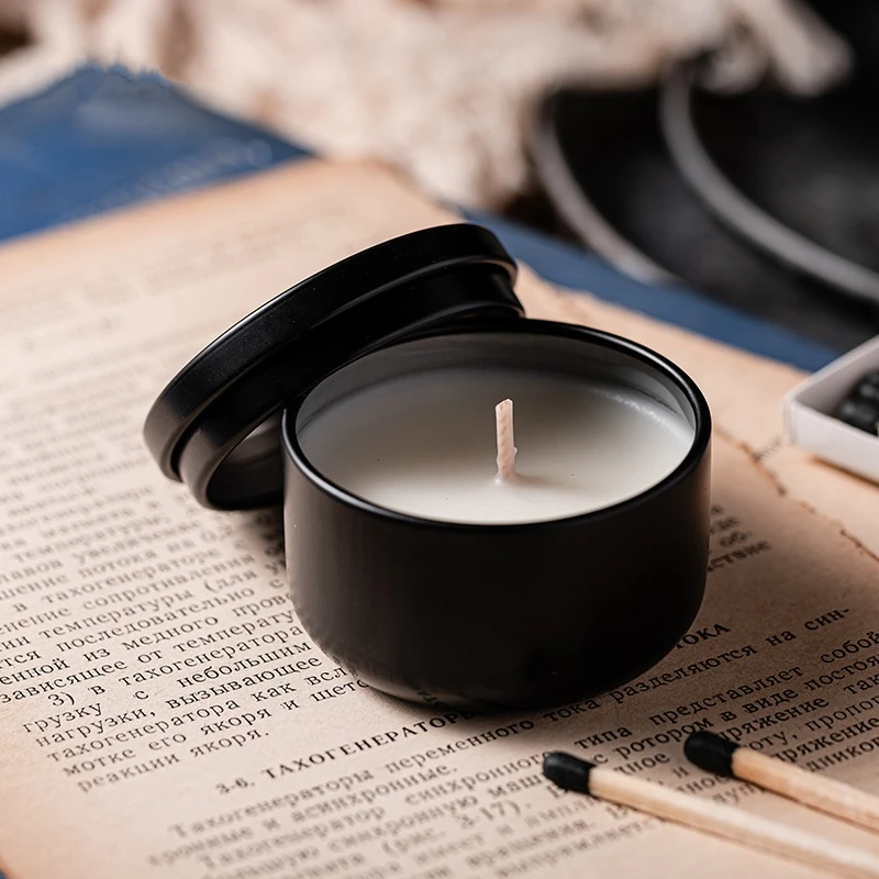 【睡眠蜡烛】可擦拭涂手绿檀缬草睡眠精油蜡烛手工大豆环保蜡乳木果