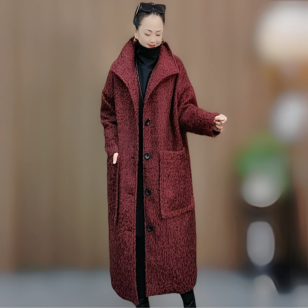 206款 加棉时尚大衣 冬季新款 洋气大码 个性潮流 舒适中长款