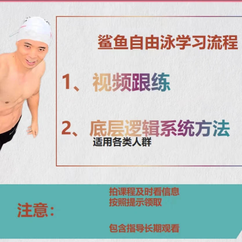 鲨鱼游泳培训自由泳课程
