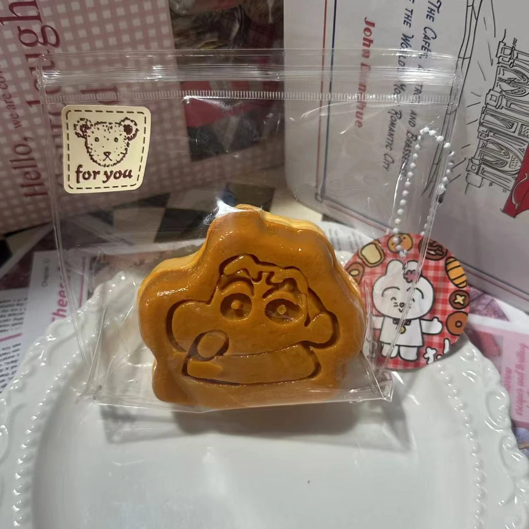 伊晗DIY手工默认瑕疵小新面包泥感高颜值解压玩具发泄硅胶捏捏乐