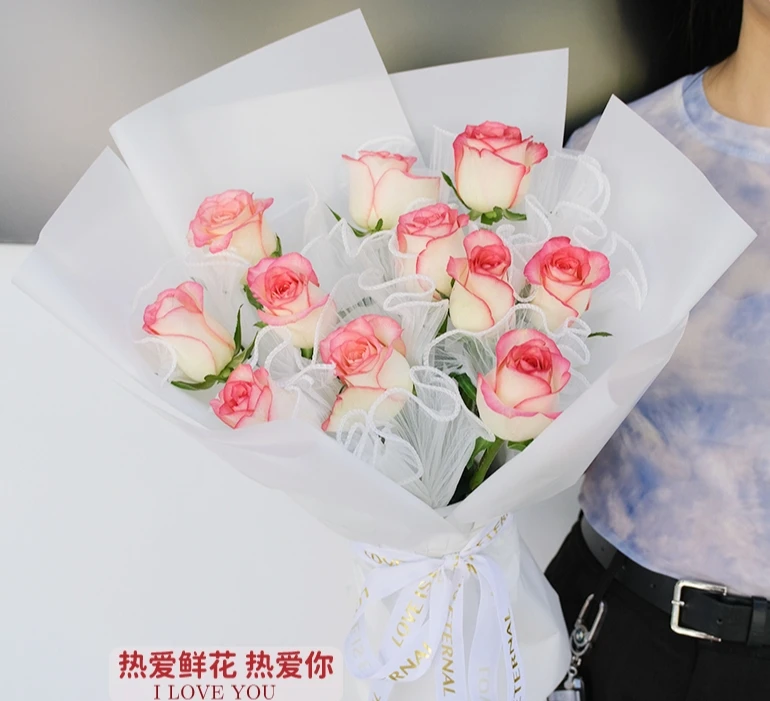 【守护甜心】〖11枝艾莎玫瑰生日〗送女友老婆闺蜜朋友混搭鲜花花束·鲜花礼物小时达同城配送
