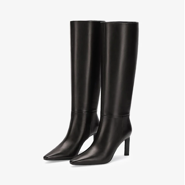 【双11抢跑】73hours女鞋ASAP长筒靴尖头时尚细高跟时装靴高筒靴