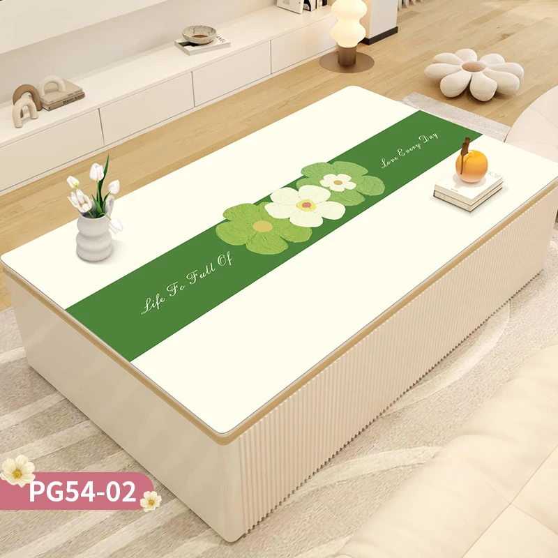 现代简约茶几垫桌布免洗防水防油轻奢高级感家用餐桌垫防烫长方形