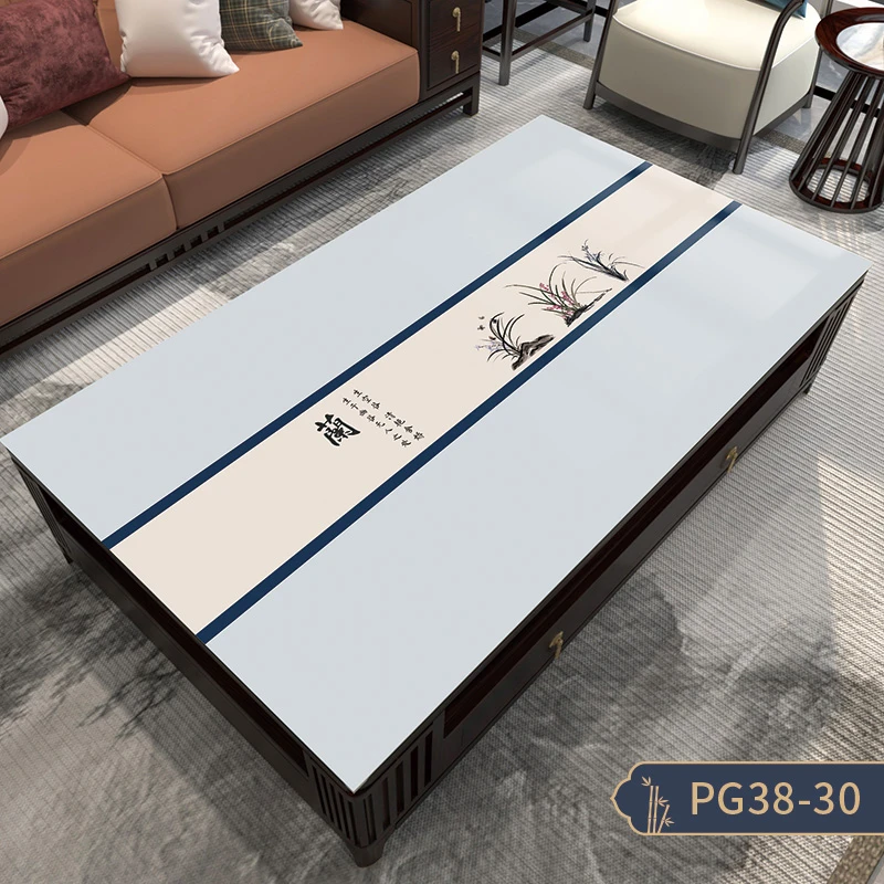 新中式餐桌布垫家用茶几垫防水防油防烫加厚隔热网红直播推荐加厚