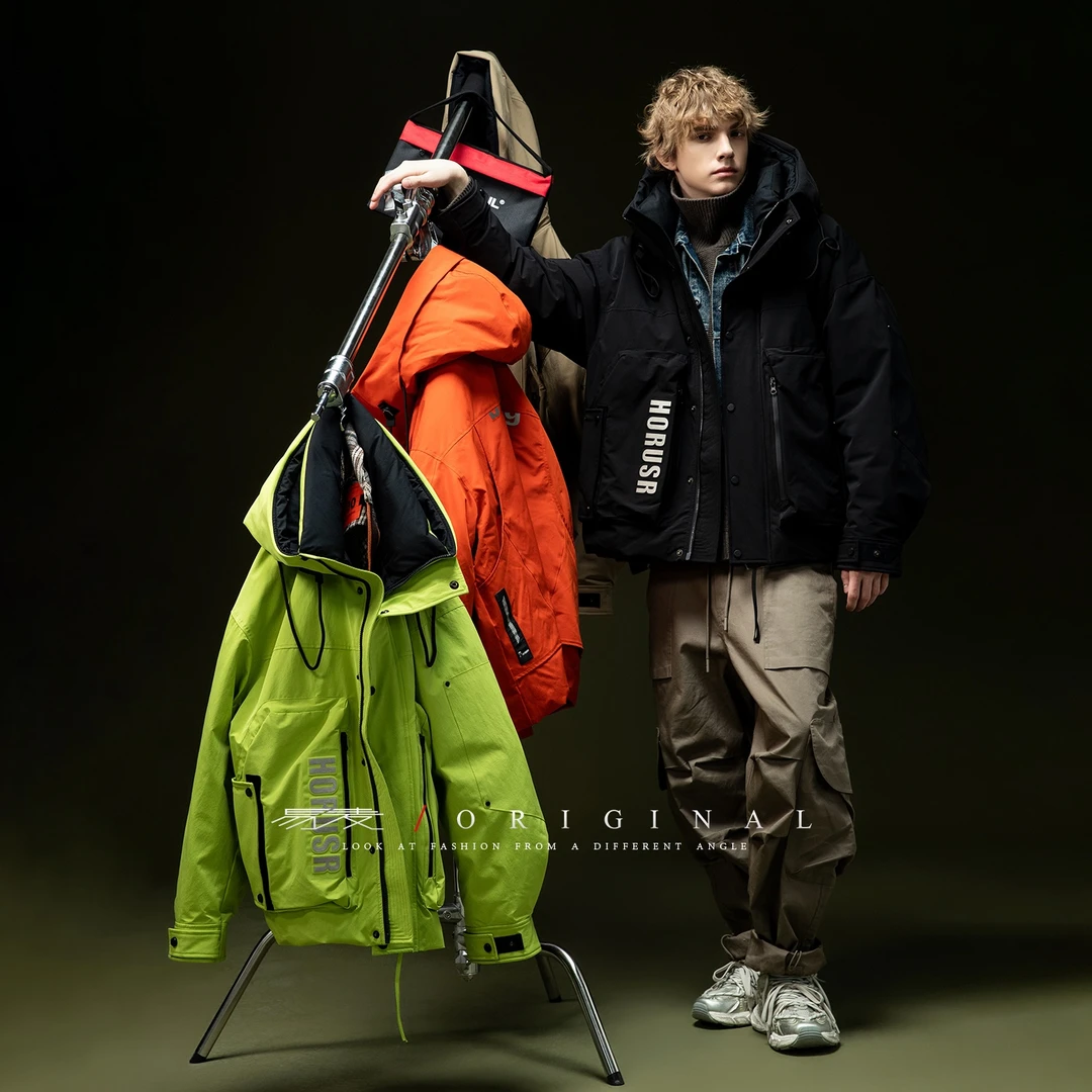 易麦2024冬季新款工装机能轻户外男女同款保暖青年休闲百搭羽绒服