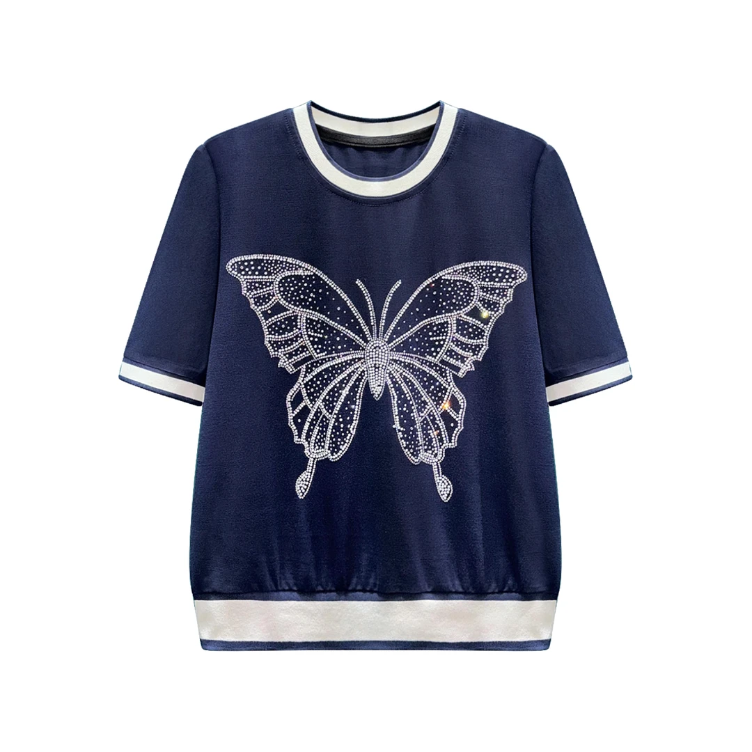 2025【清仓福利夏款】夏款时尚轻奢休闲蝴蝶套装#2014/2015