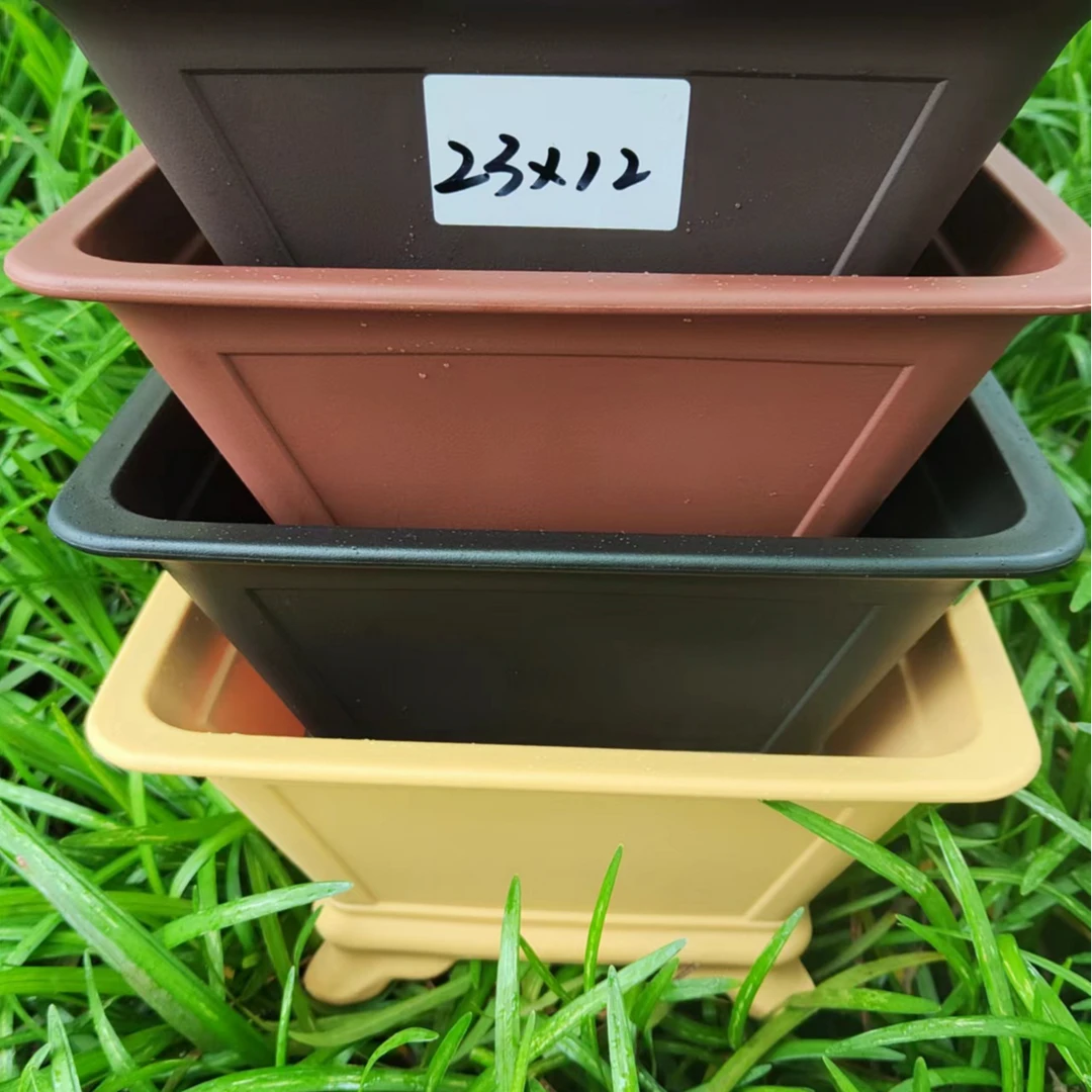 精致云脚斗笠树脂类花盆加厚树脂花盆花盆网红款