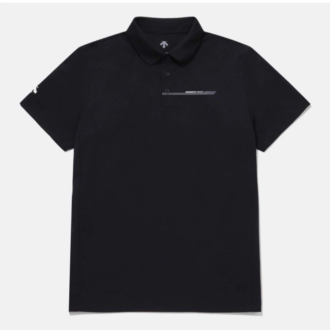 DESCENTE/迪桑特速干短袖上衣翻领TOUGH材质弹力POLO衫SP121TPS22