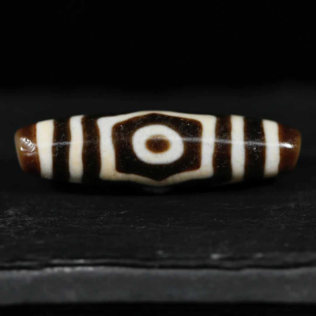 一代老台湾上肯老超顶宝盖三眼玛瑙锁骨民族风百搭男女佩戴