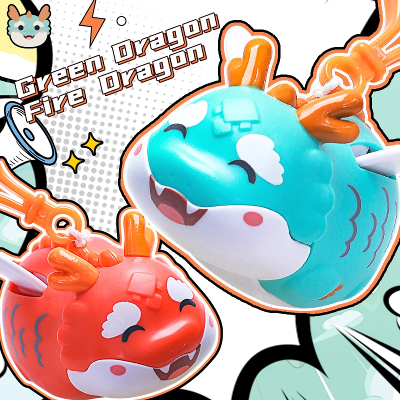 原创可爱国潮小青龙挂件车载钥匙扣创意龙年挂件祈福趣味礼物玩具