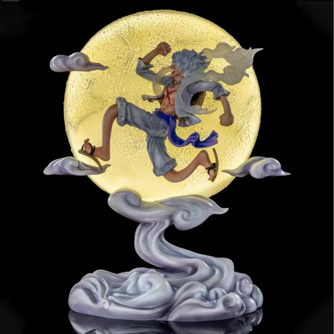 樱木手办 海贼王奔月尼卡路飞 带电池 可发光 手办模玩
