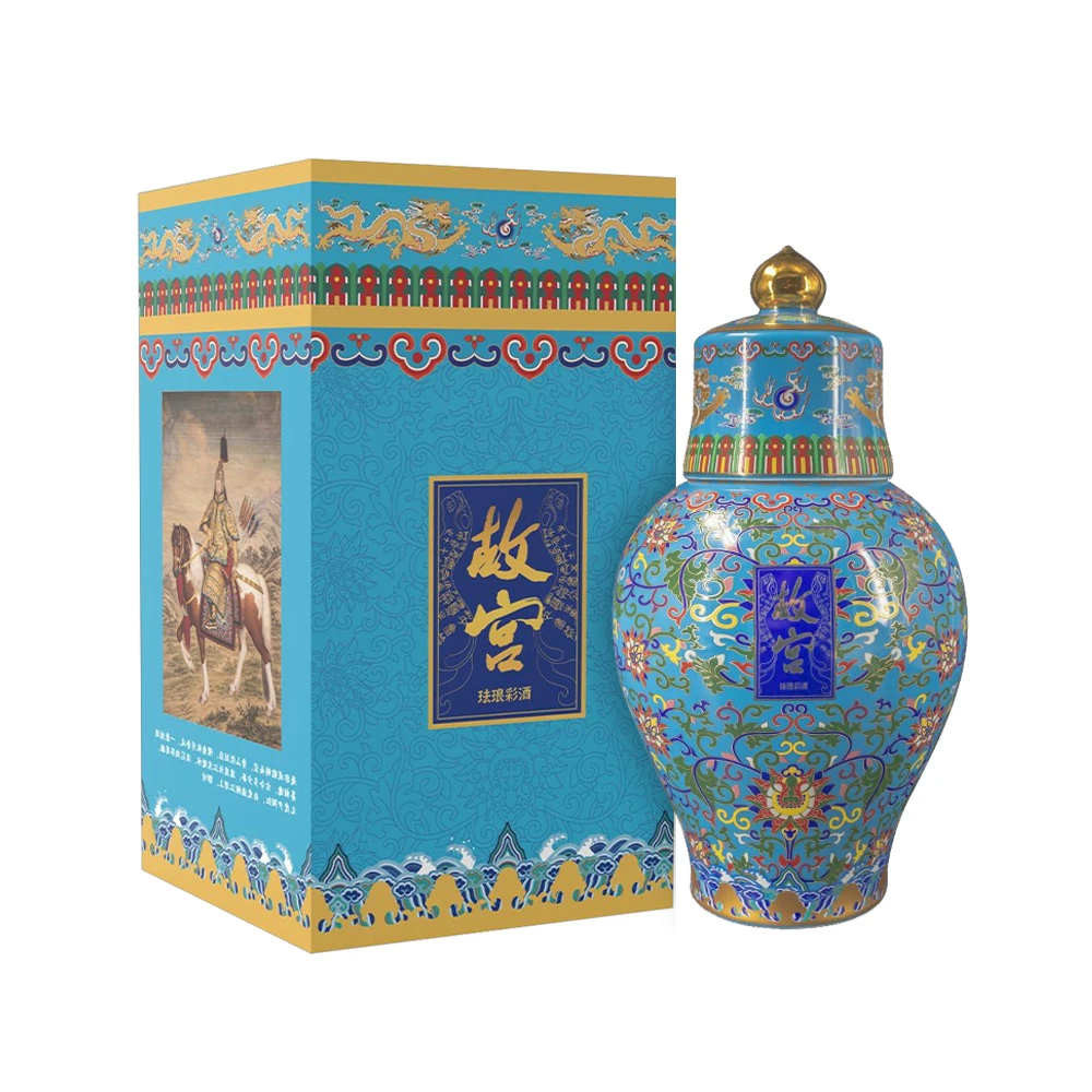故宫珐琅彩酒 生肖虎符纪念酒 浓香型白酒52度1500ml