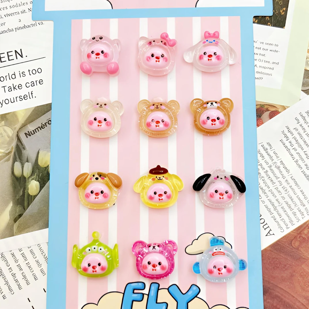 【mini混拆】【许愿+对对碰】迷你卡通树脂粒冰透可爱手工制作DIY