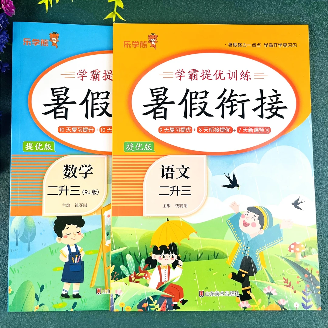 暑假衔接练习册二升三暑假预复习一本通暑假练习册二年级暑假作业