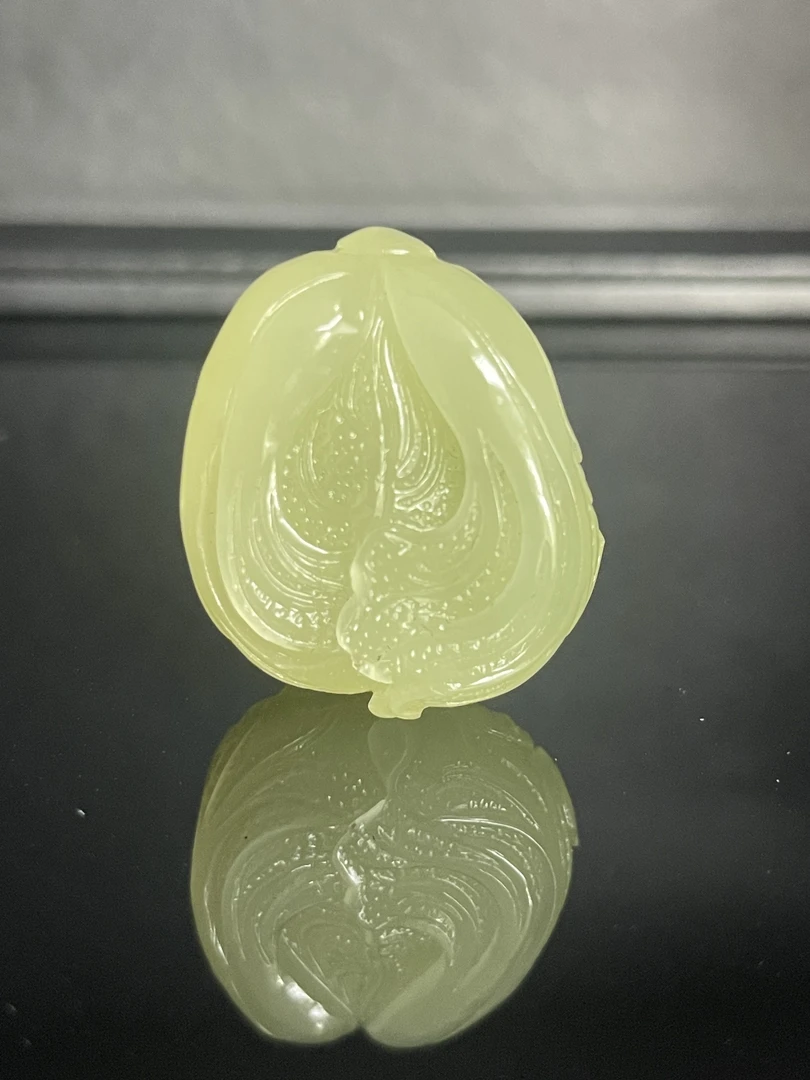 精品和田玉雕刻百财挂件男女款（尺寸约31.9×26.8×19mm23.5g左右）