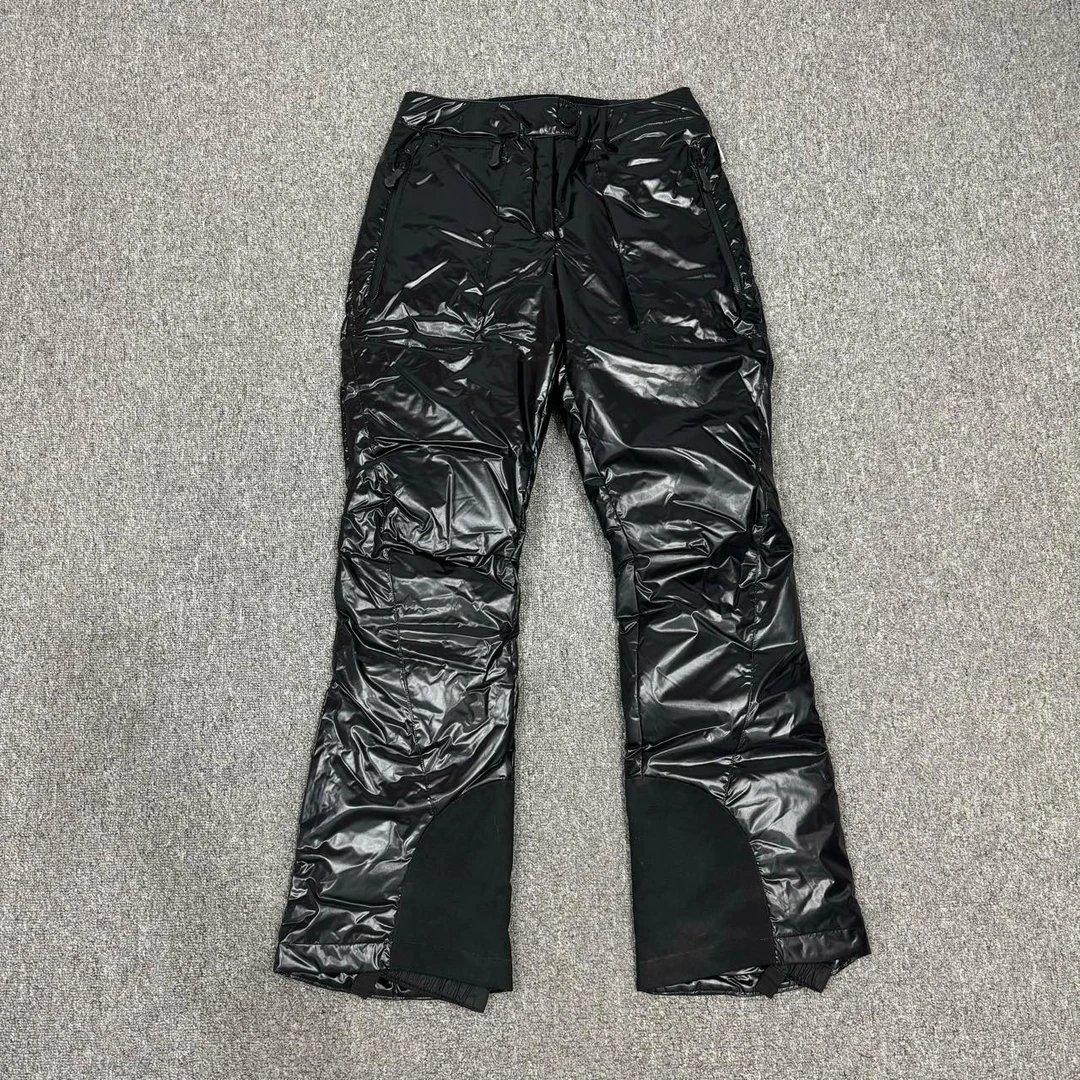 Moncler蒙口 黑色亮面羽绒服滑雪裤 M码99新 10603753
