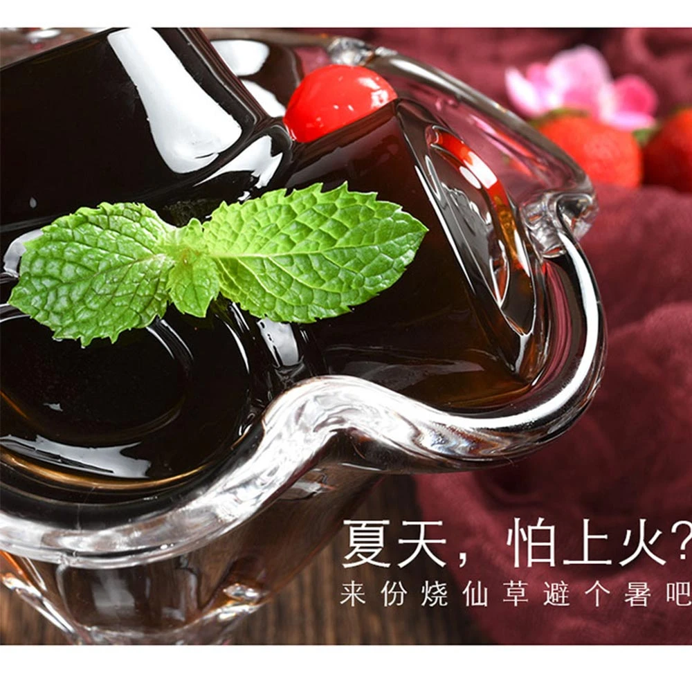 凡秀色台式烧仙草味果冻奶茶配料龟苓膏装零食