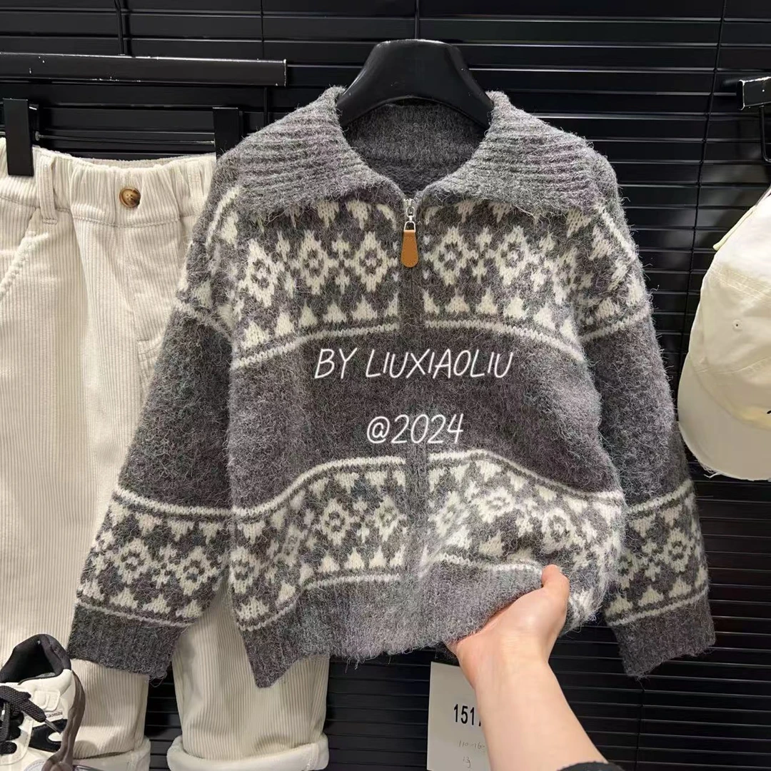 杭州六小六正版 BY LIUXIAOLIU冬季儿童开衫毛衣15177